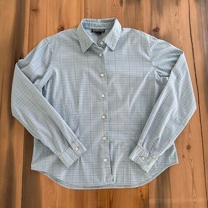 Baby Blue Lands End Dress Shirt